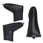 Leather Balck Magnetic Blade Putter Cover with Marker