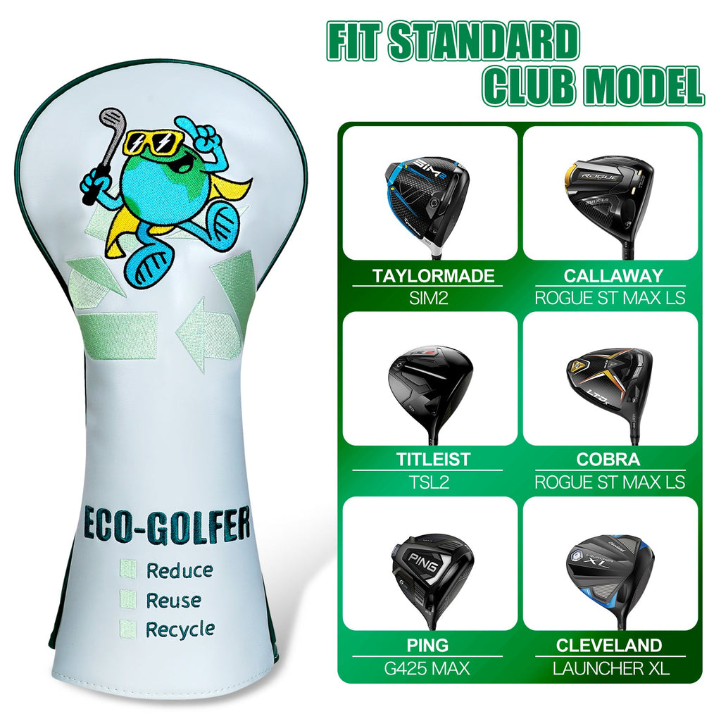 Grey Environmentalist Driver Head Cover Head Cover