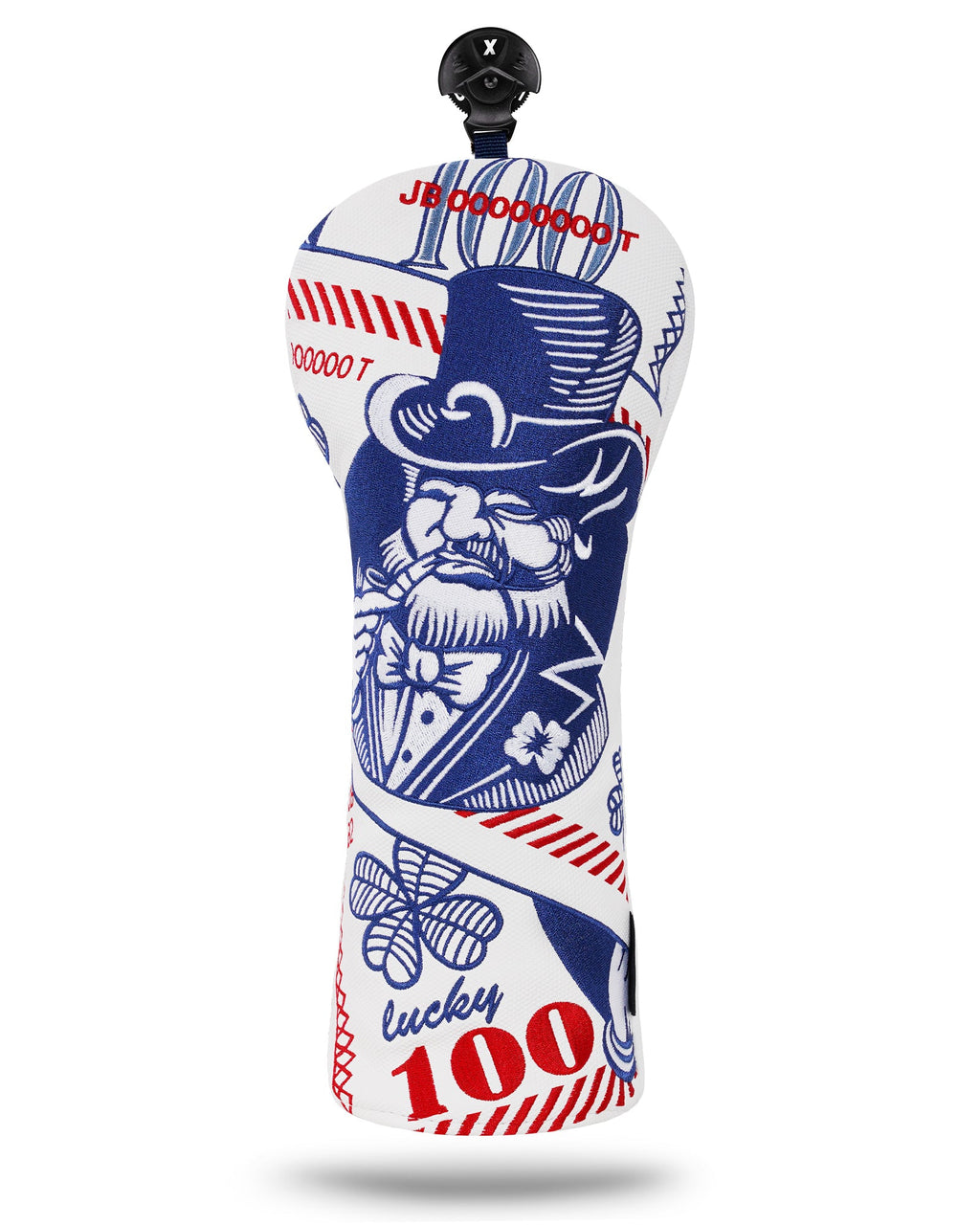 White Lucky Coin Golf Headcover Set