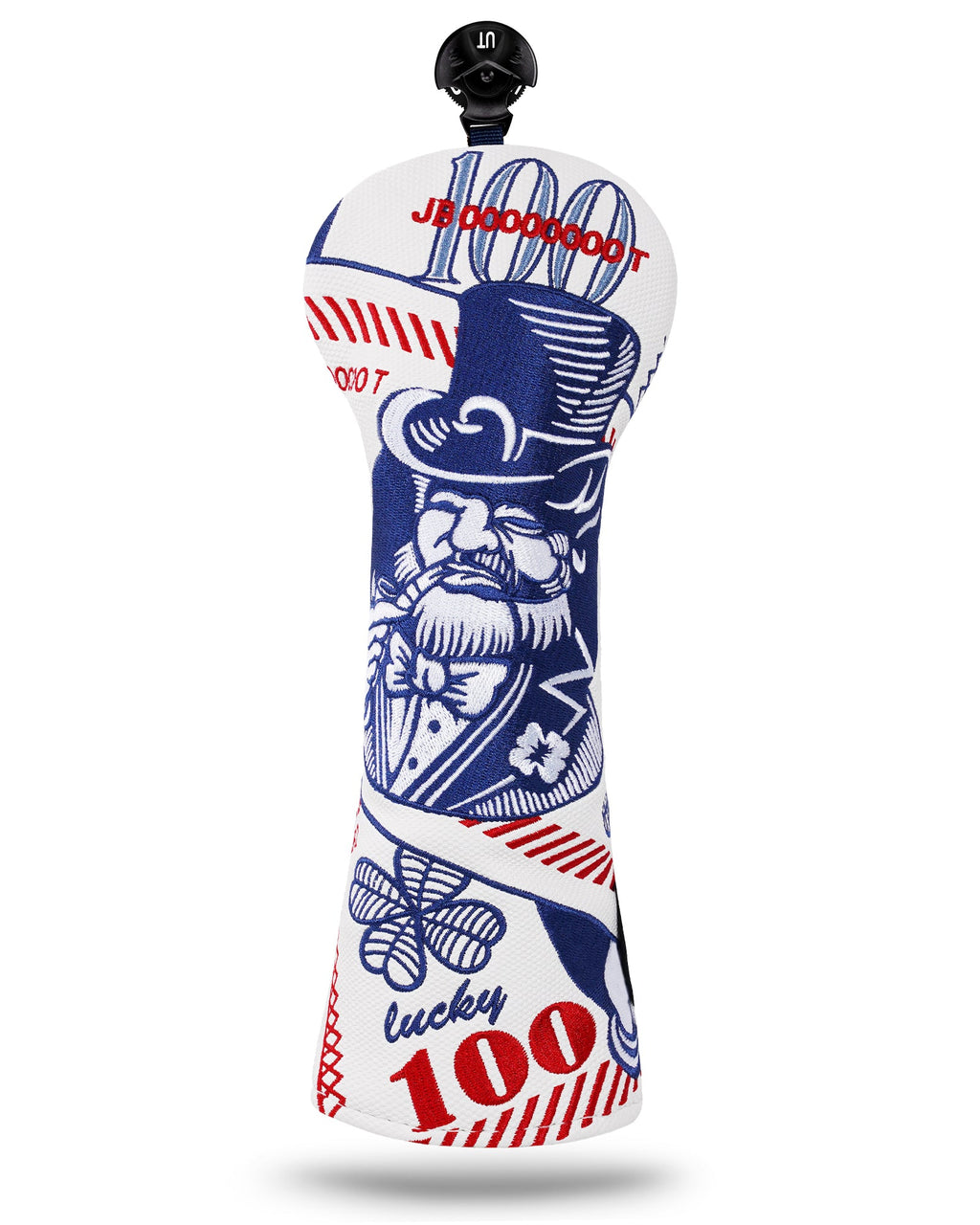 White Lucky Coin Golf Headcover Set