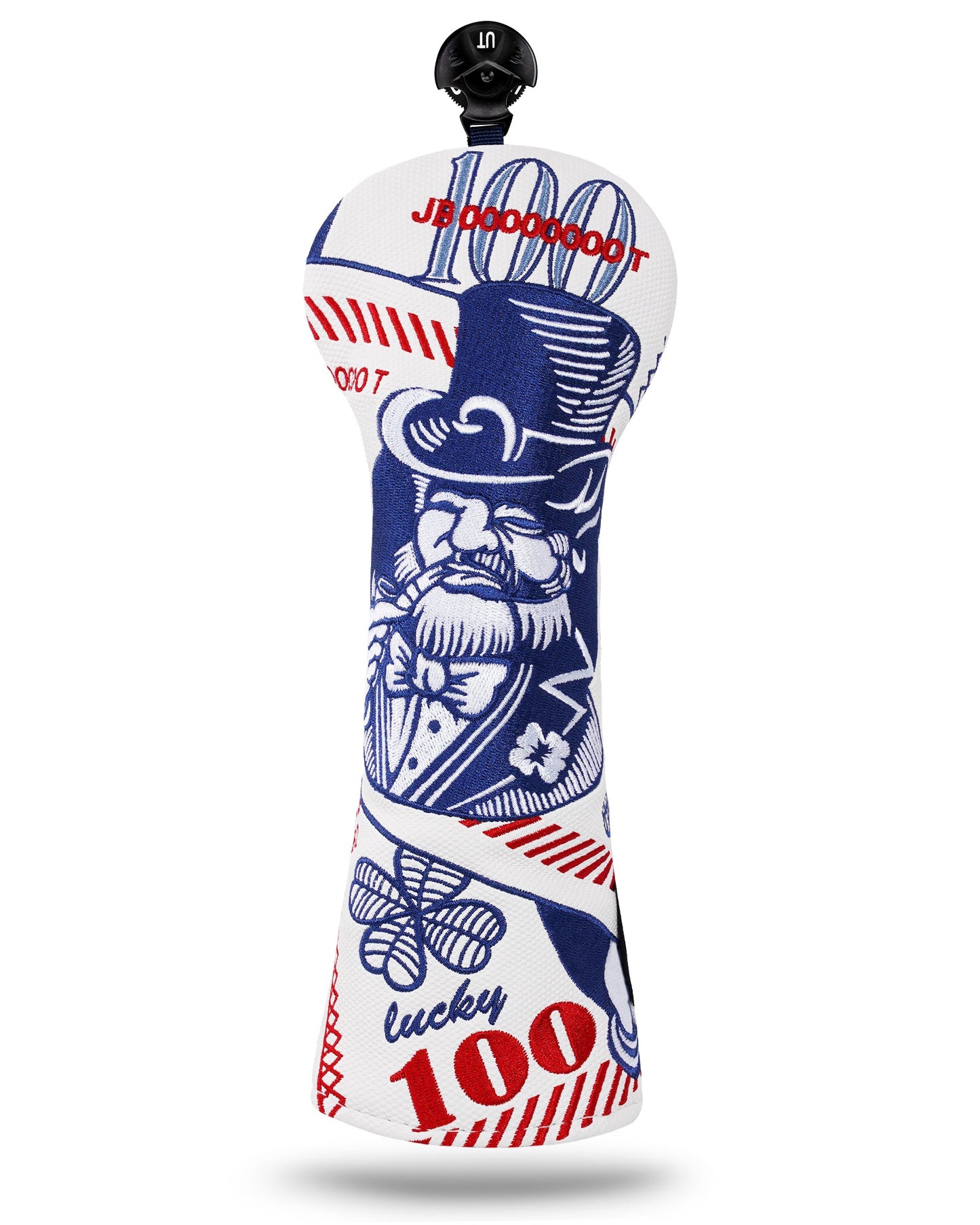 White Lucky Coin Golf Headcover Set
