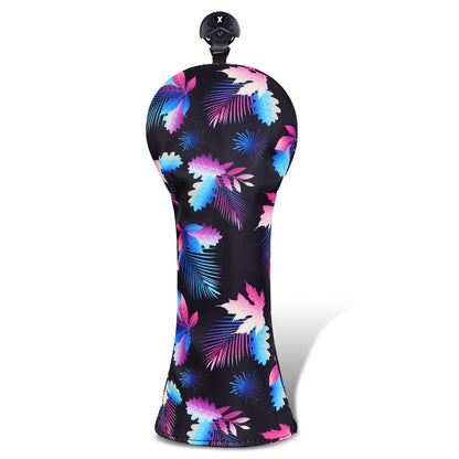 Maple Leaves Floral Canva Golf Head Cover Set