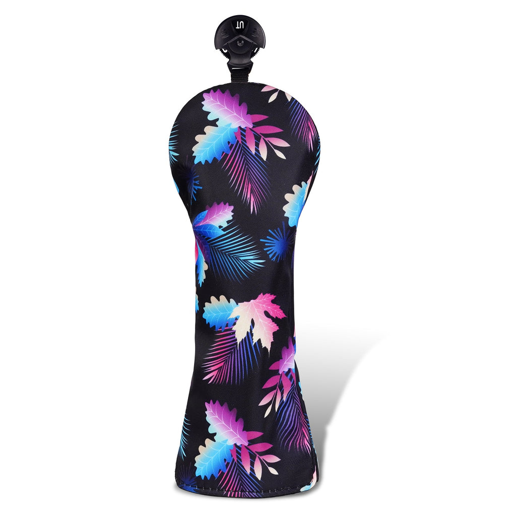 Maple Leaves Floral Canva Golf Head Cover Set