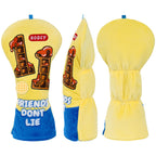 Yellow Number Golf Head Cover Set