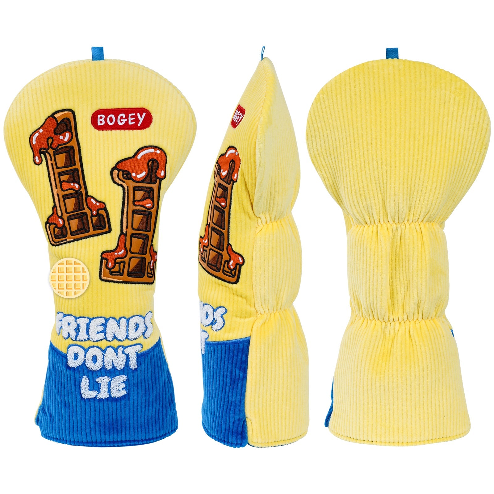 Yellow Number Golf Head Cover Set
