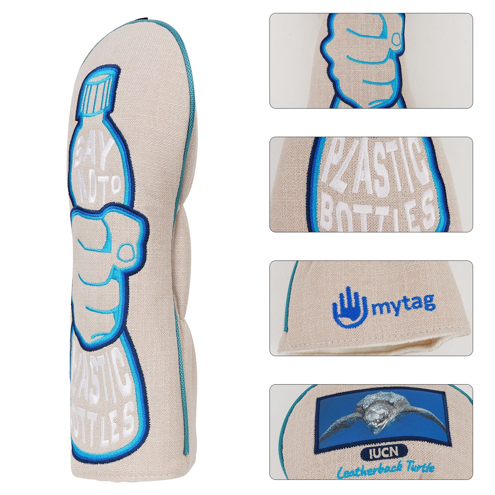 Beige Bottle Driver Head Cover Head Cover