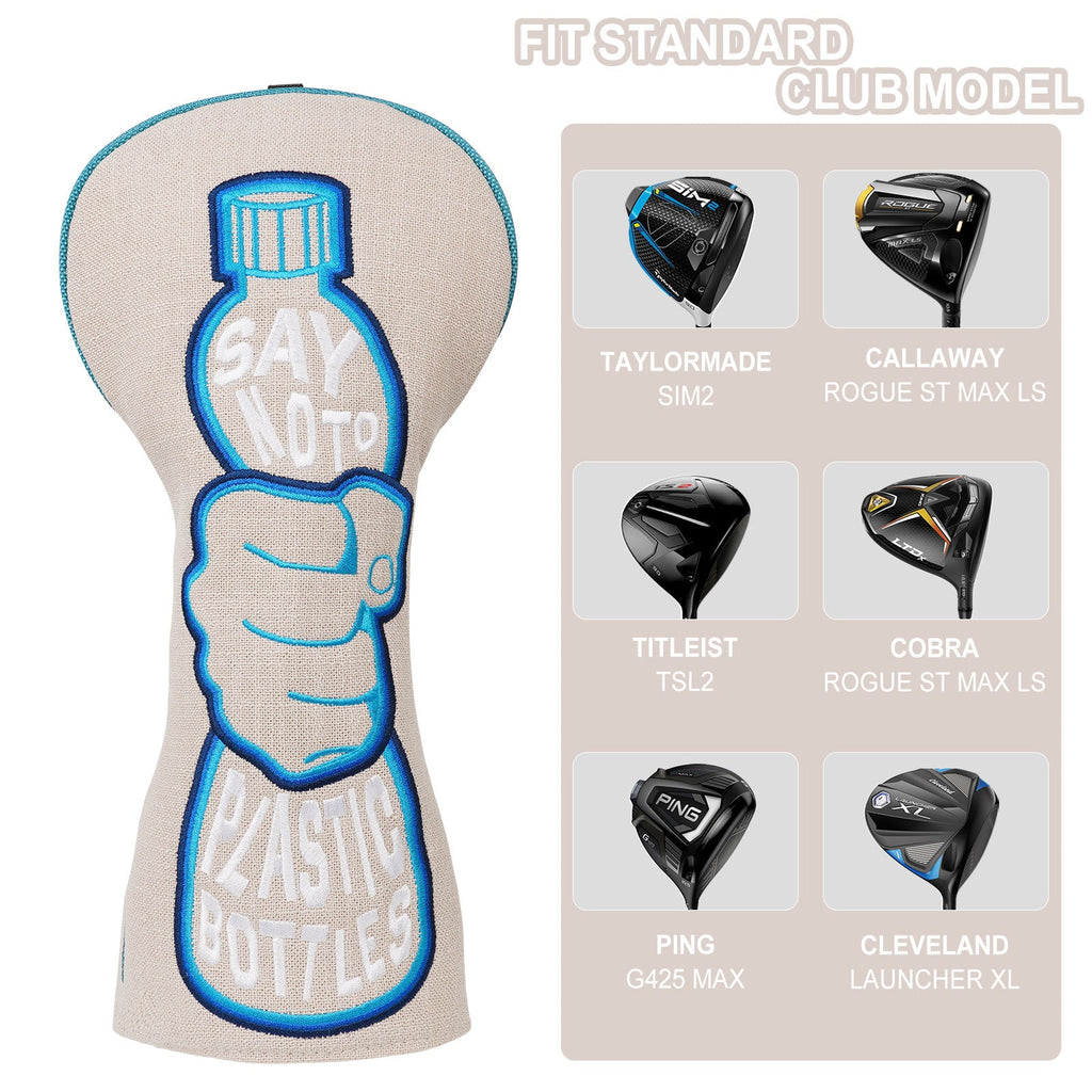 Beige Bottle Driver Head Cover Head Cover