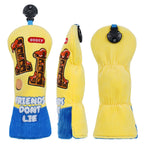 Yellow Number Golf Head Cover Set