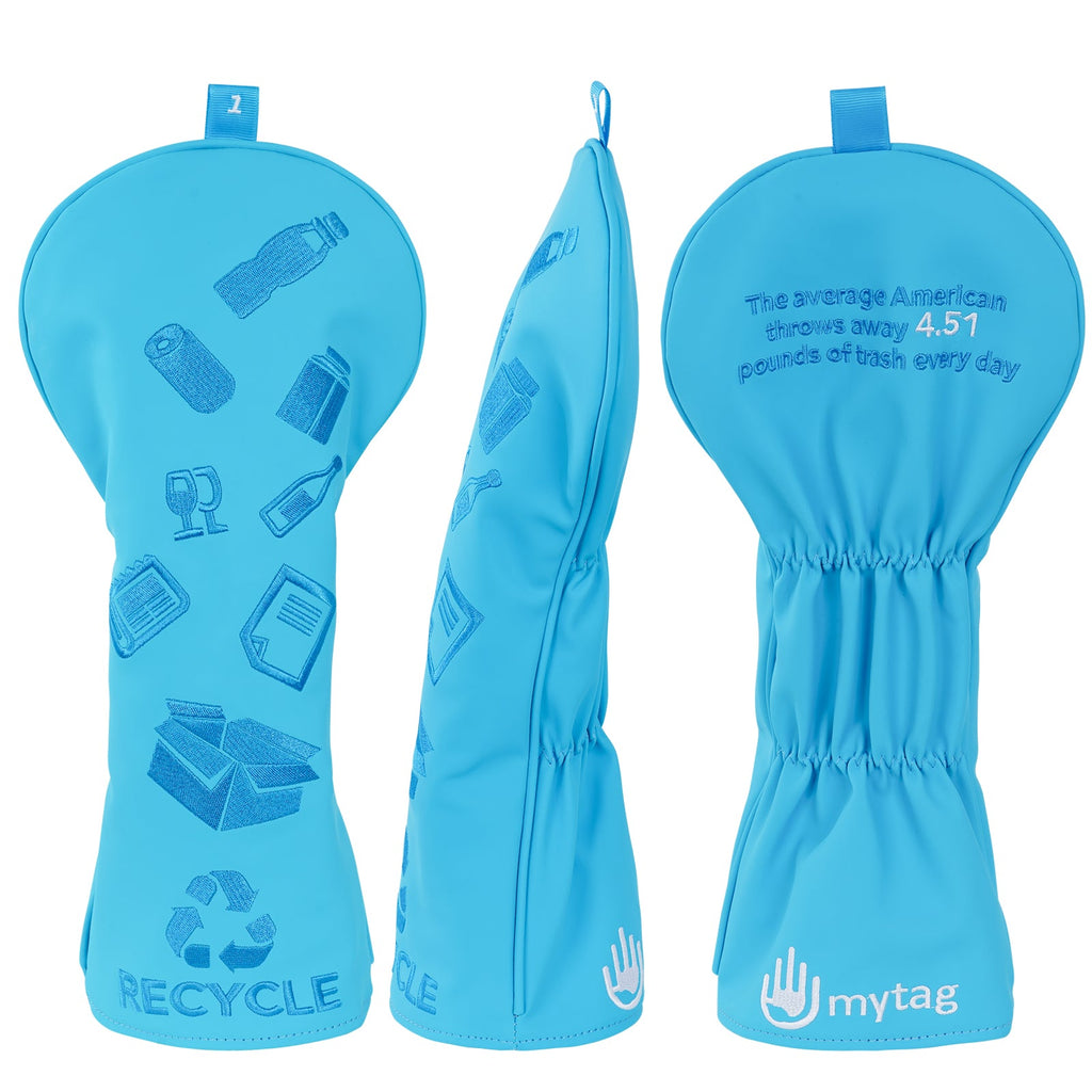 Blue Rubbish Classification Golf Head Cover (1  F H£©Set