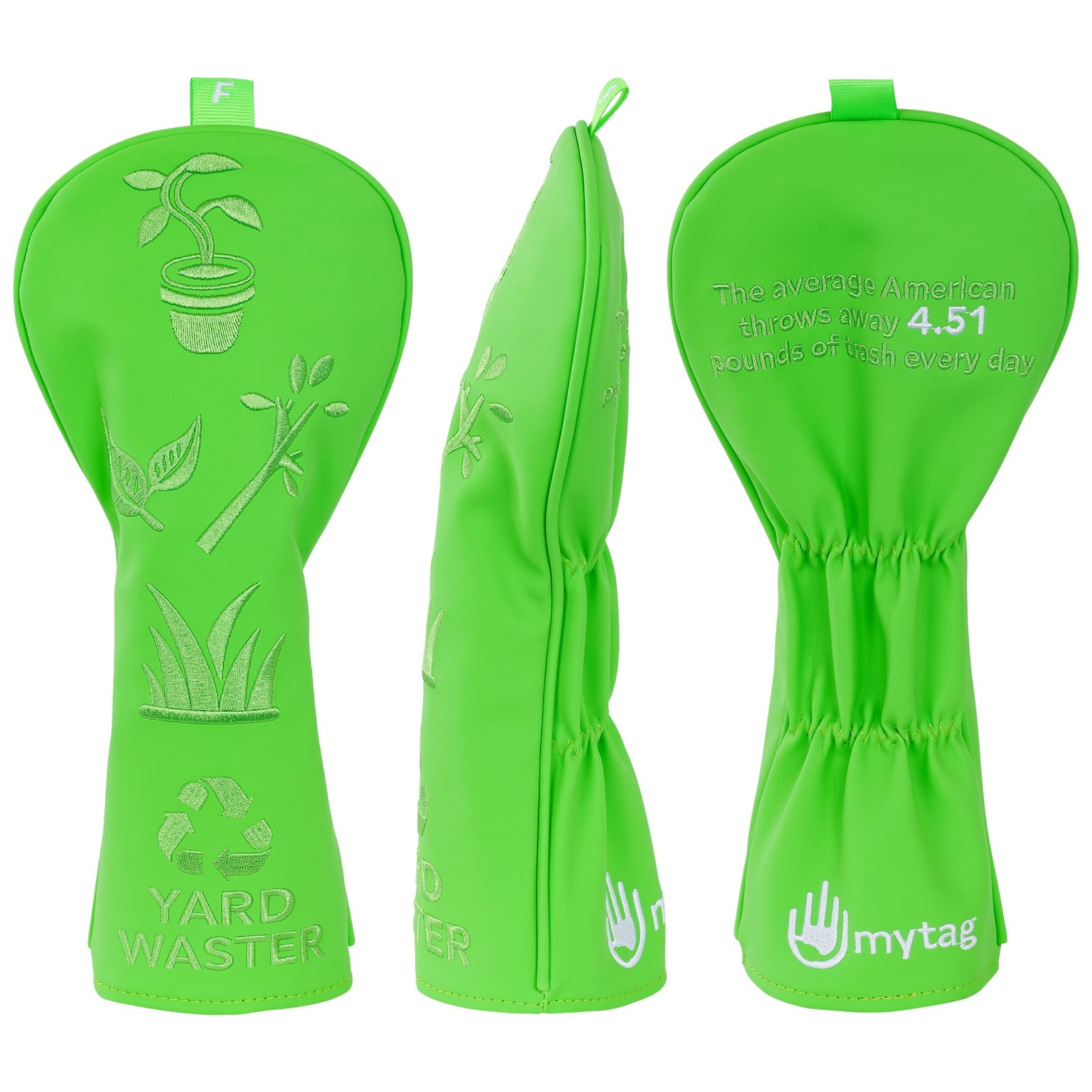 Blue Rubbish Classification Golf Head Cover (1  F H£©Set