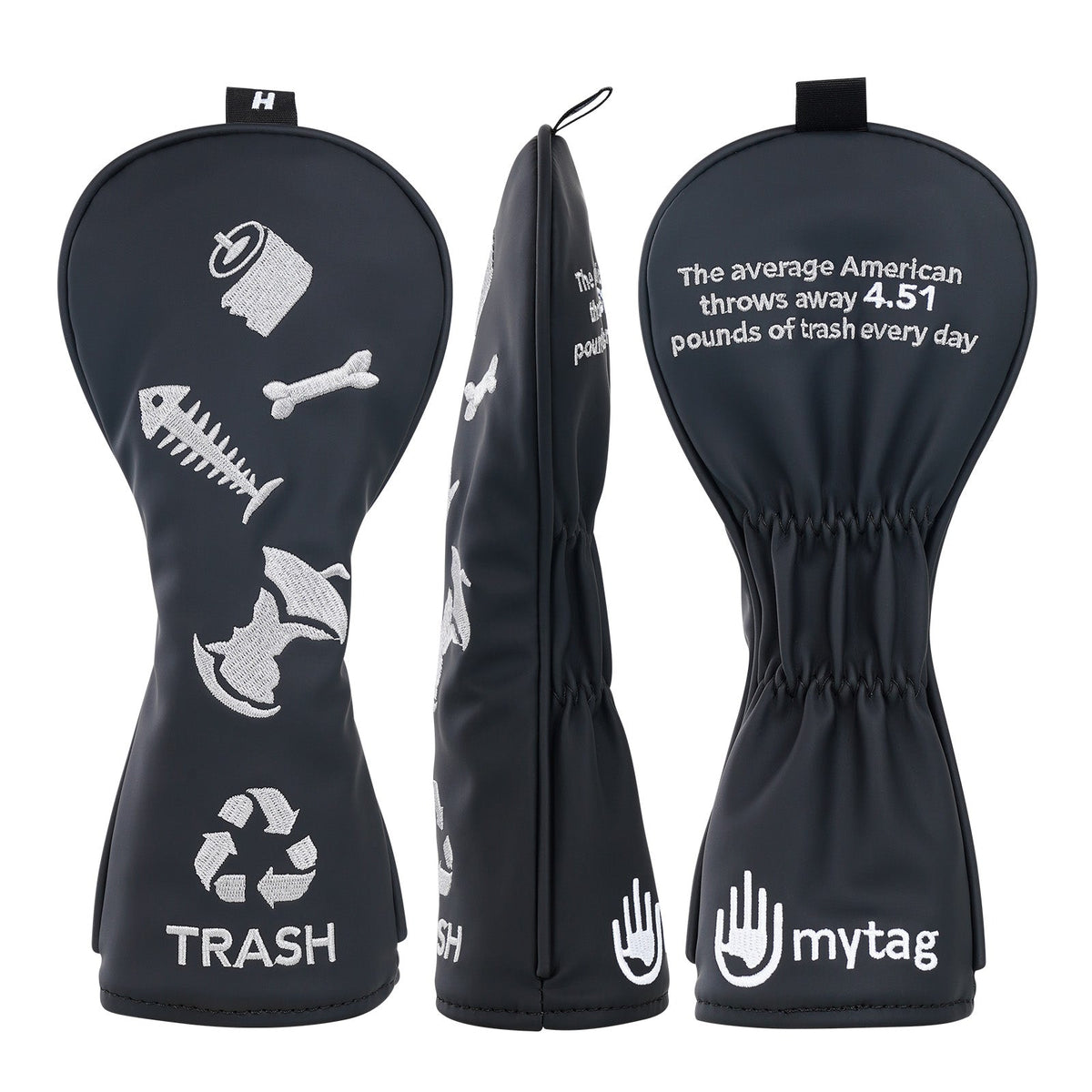 Blue Rubbish Classification Golf Head Cover (1  F H£©Set
