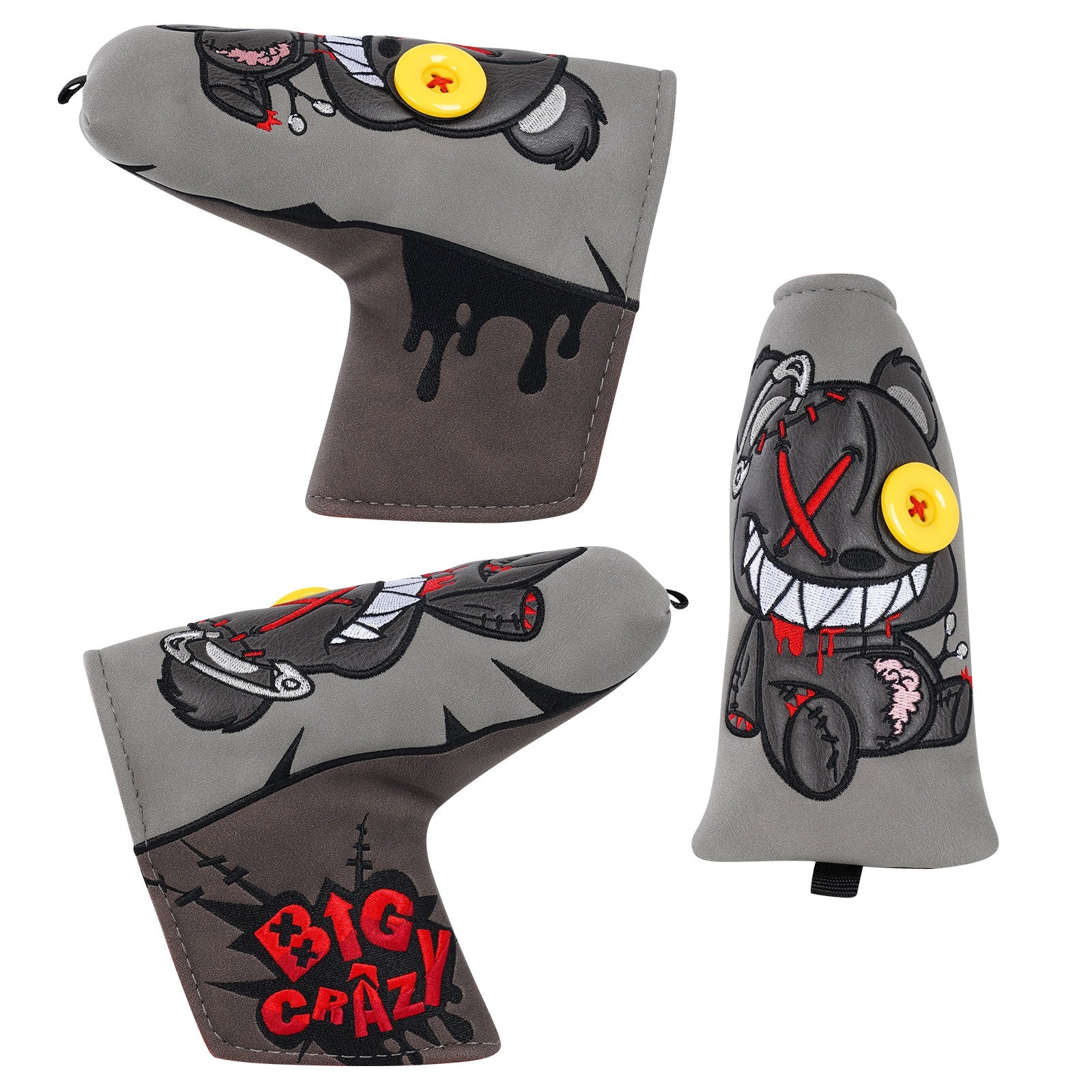 Grey Bear Head Cover Set
