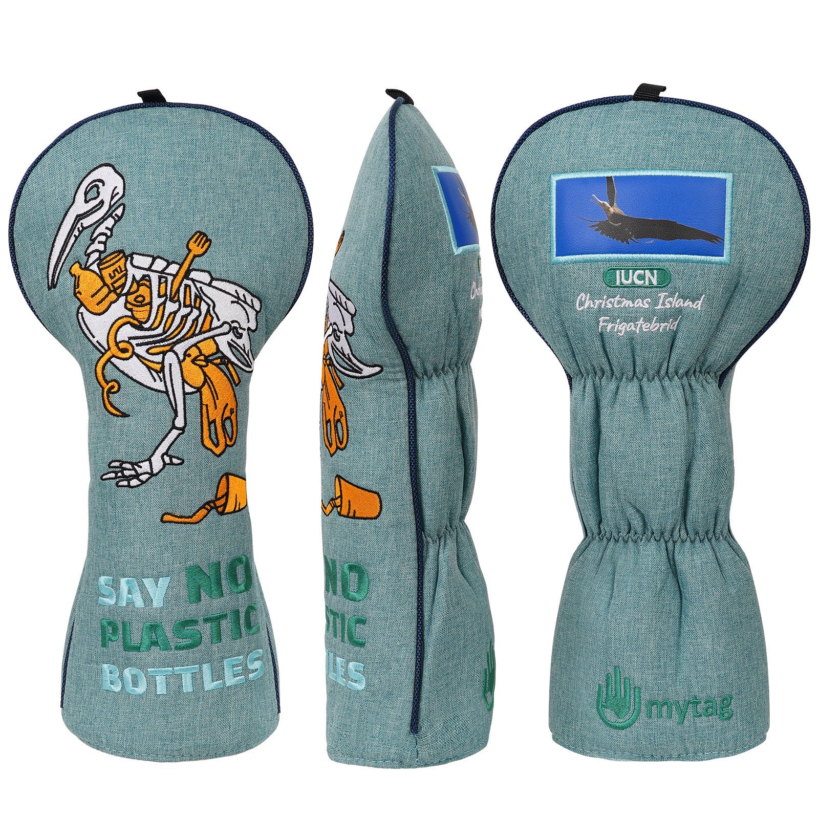 Green Plastic Bird Driver Head Cover Head Cover