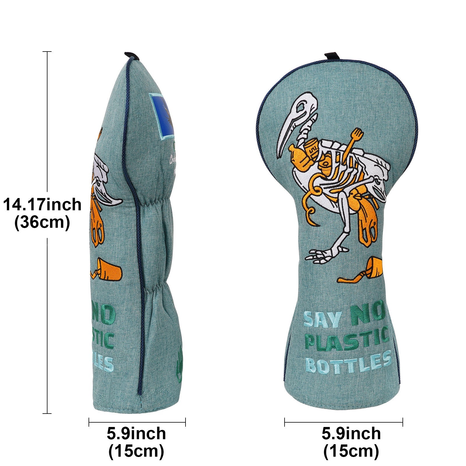 Green Plastic Bird Driver Head Cover Head Cover