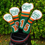 Green Numbers Driver Head Cover Set