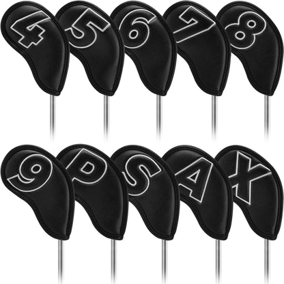 Black Silver Stitch iron 10pcs£¨4-9,P,A,S,X) Head Cover