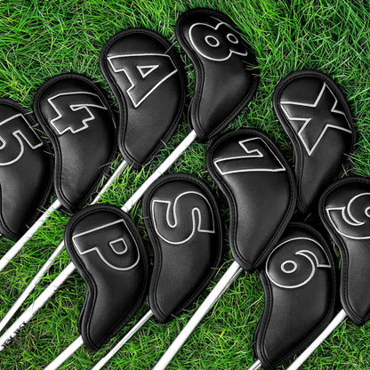 Black Silver Stitch iron 10pcs£¨4-9,P,A,S,X) Head Cover