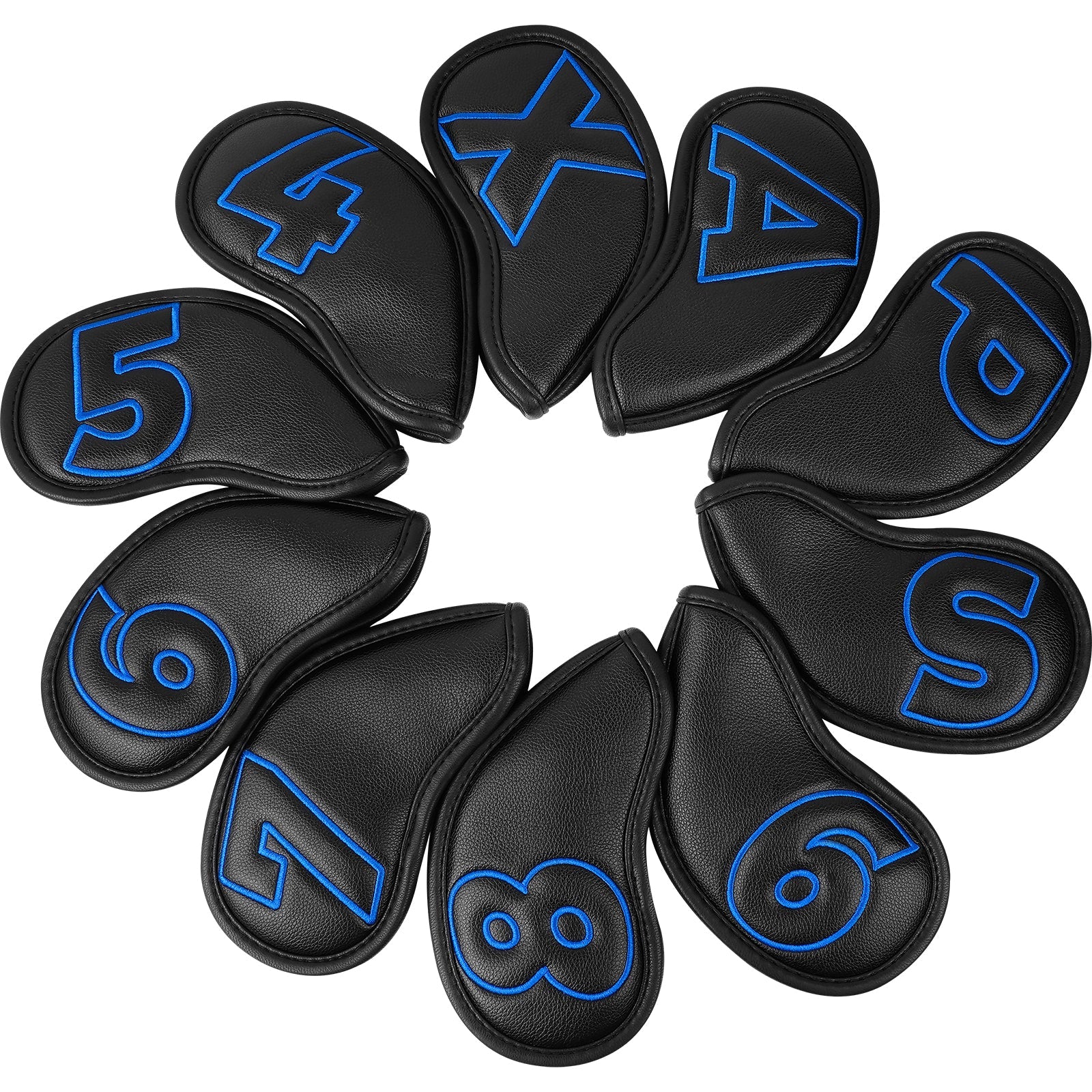 Dark Blue Iron Covers10pcs£¨4-9,P,A,S,X£© Head Cover