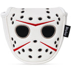 White PU Mask Head Cover Set