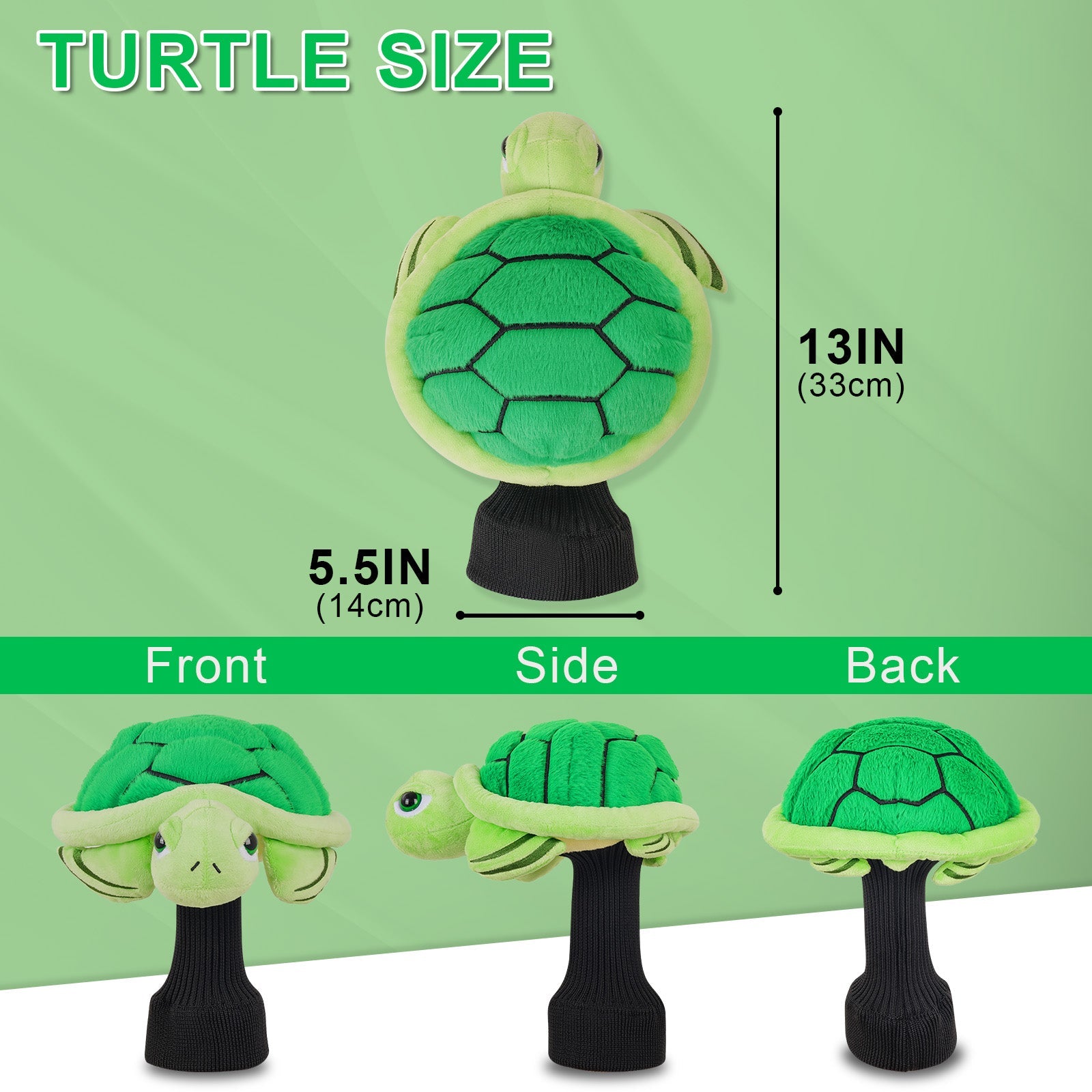 Turtle Plush Animal Driver Head Cover