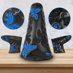 Black Flower Blade Head Cover