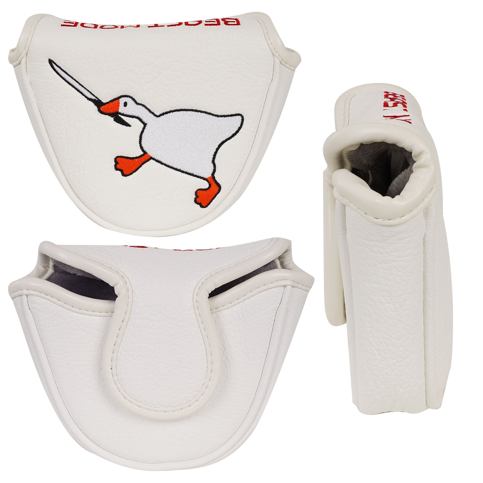 White Goose Mallet Blade Head Cover