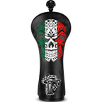Black Mexican Day of the Dead Golf Head Cover Set