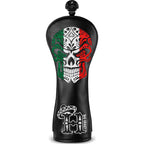 Black Mexican Day of the Dead Golf Head Cover Set
