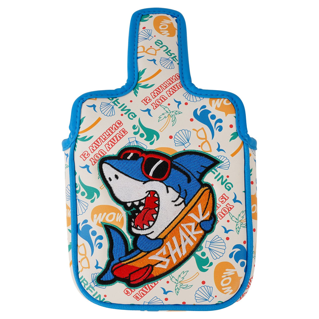 Sunglasses Shark Print Golf Head Cover Set