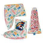 Sunglasses Shark Print Golf Head Cover Set