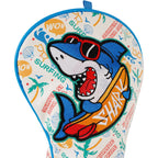 Sunglasses Shark Print Golf Head Cover Set
