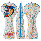 Sunglasses Shark Print Golf Head Cover Set