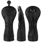 Black Cross Stripe Driver Head Cover Set