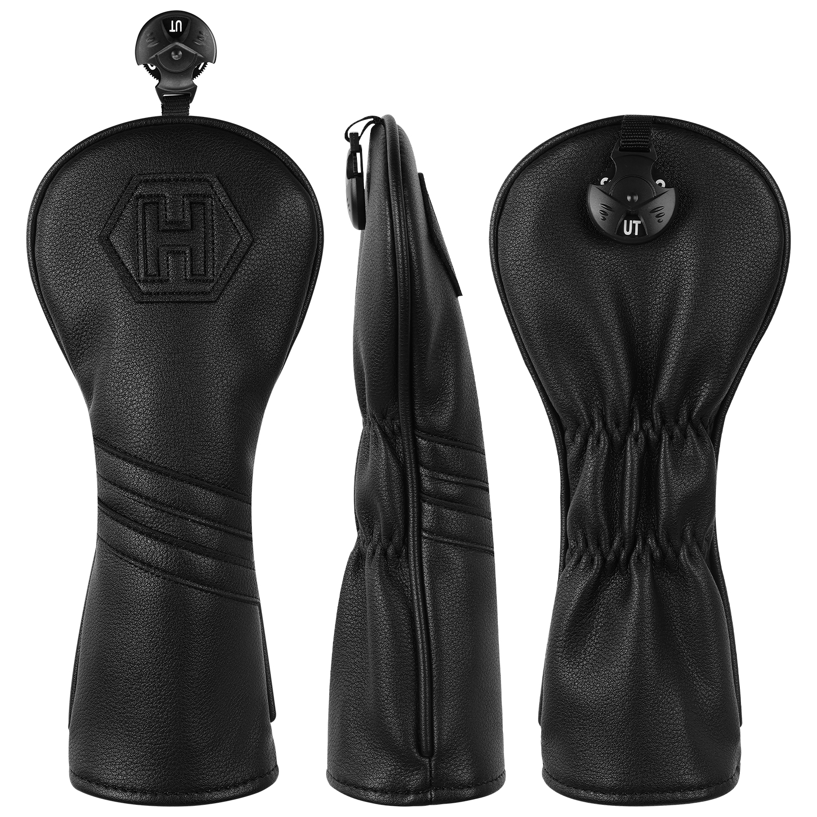 Black Cross Stripe Driver Head Cover Set