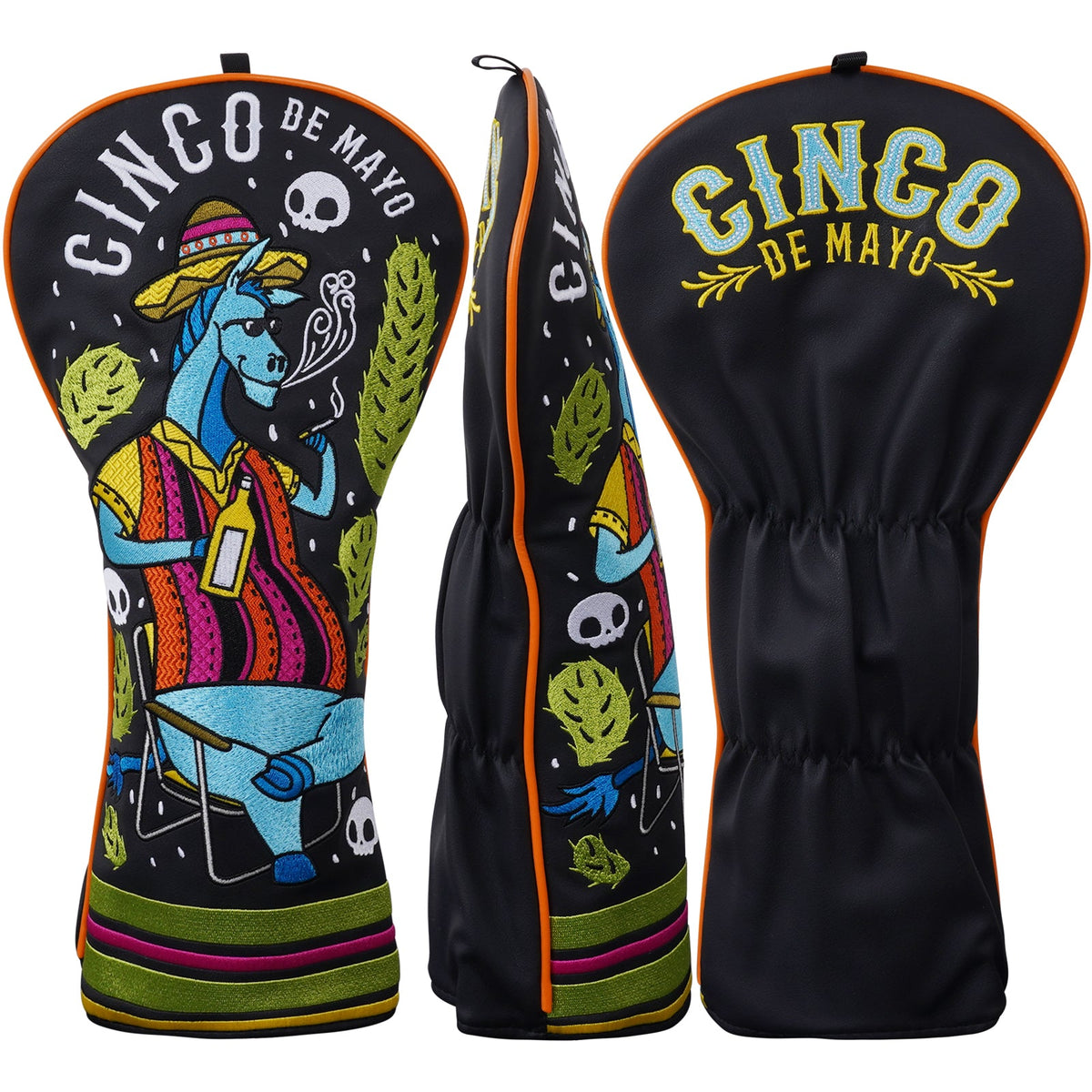 Mexican Pinata Donkey Embroidery Head Cover