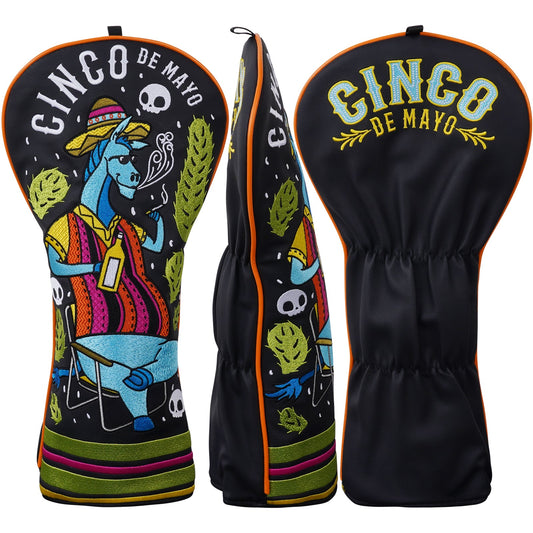 Mexican Pinata Donkey Embroidery Head Cover