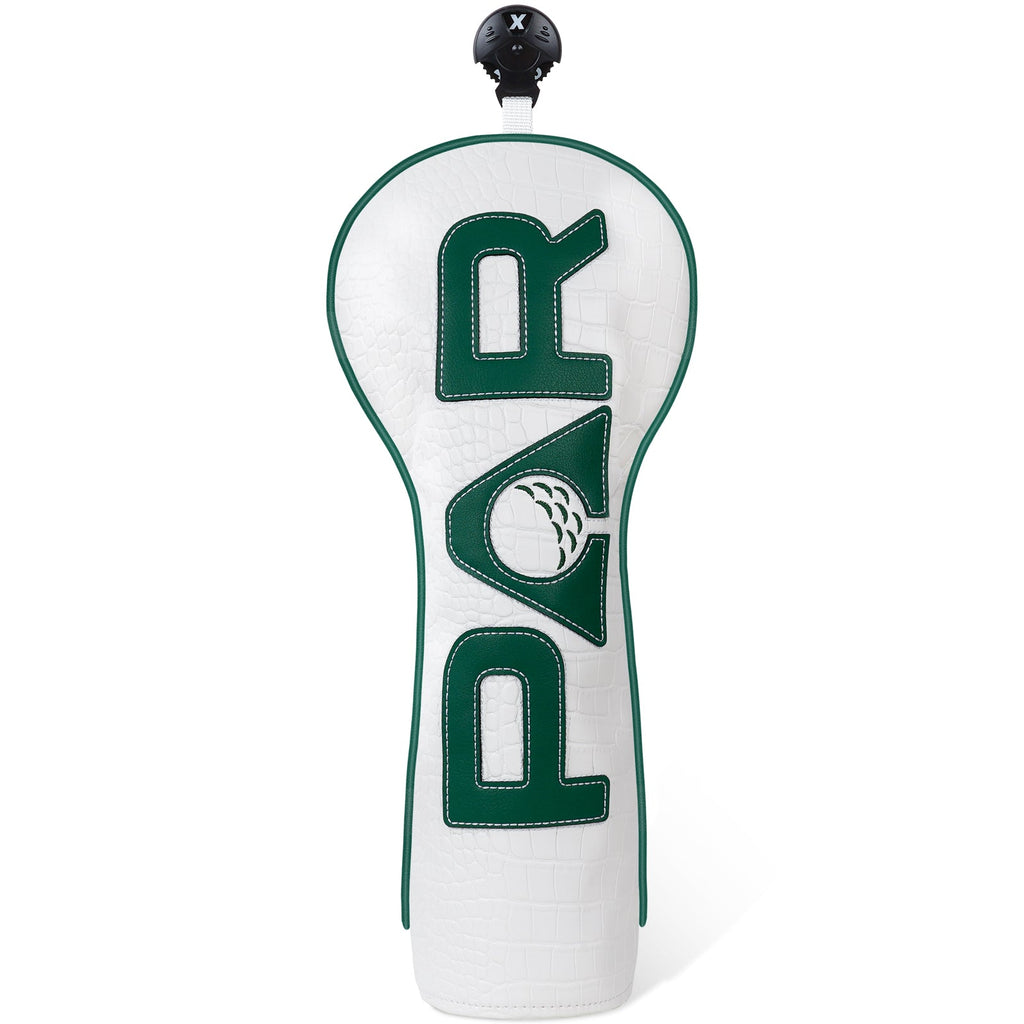White PU PAR Golf Head Cover Set