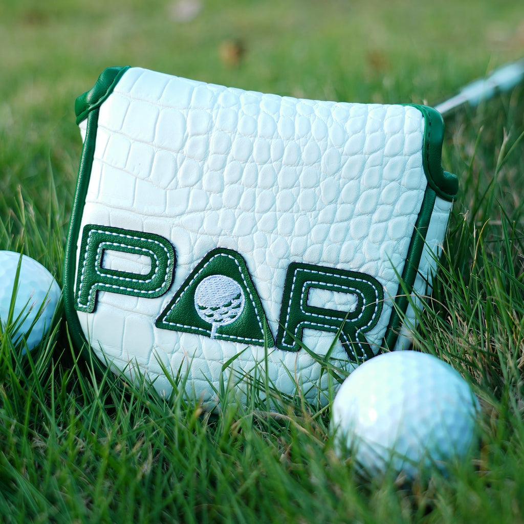 White PU PAR Golf Head Cover Set