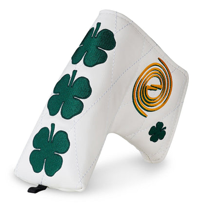 White PU Clover Blade Head Cover