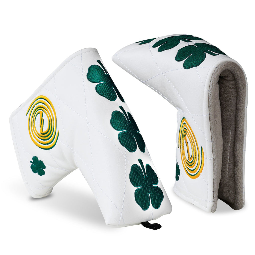 White PU Clover Blade Head Cover