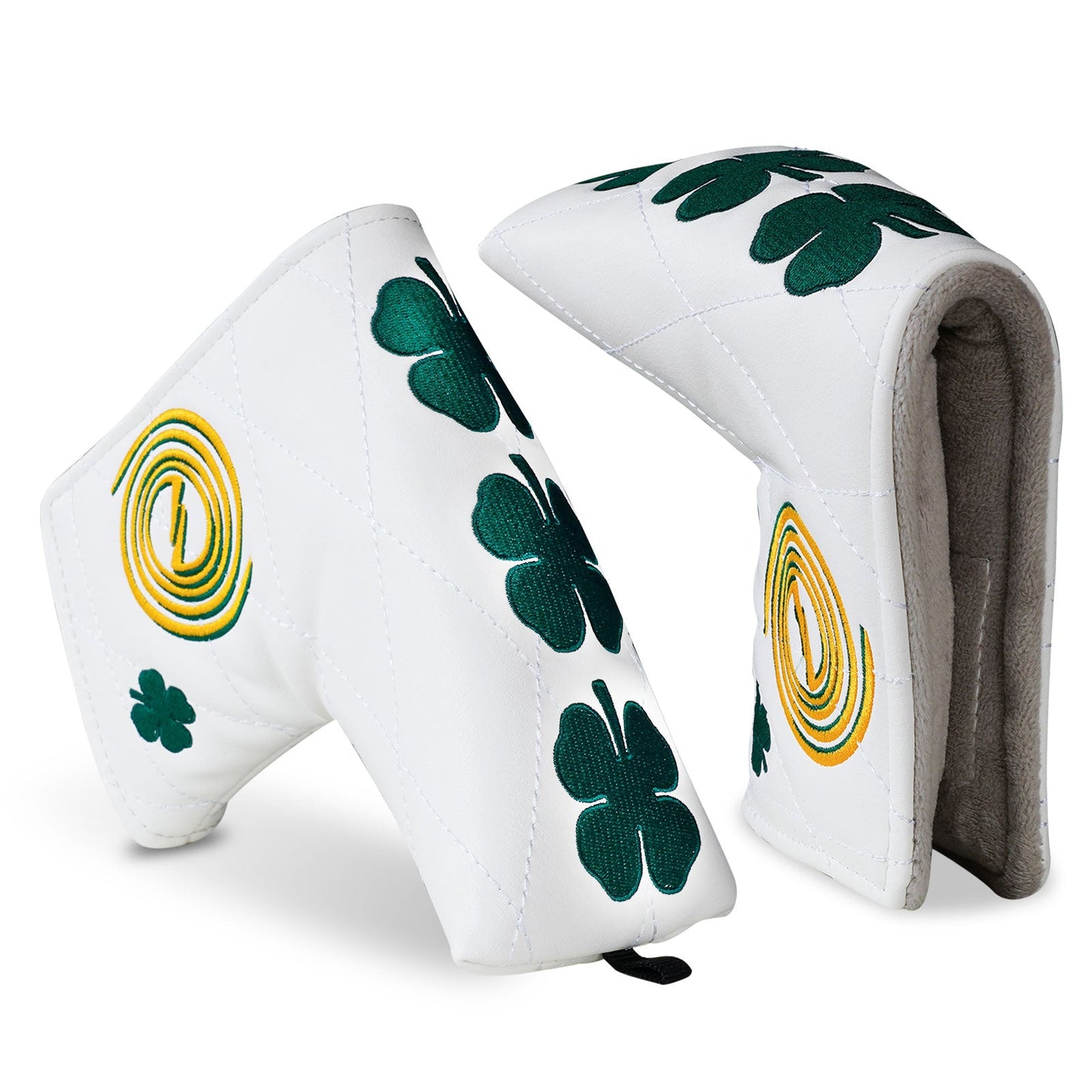 White PU Clover Blade Head Cover
