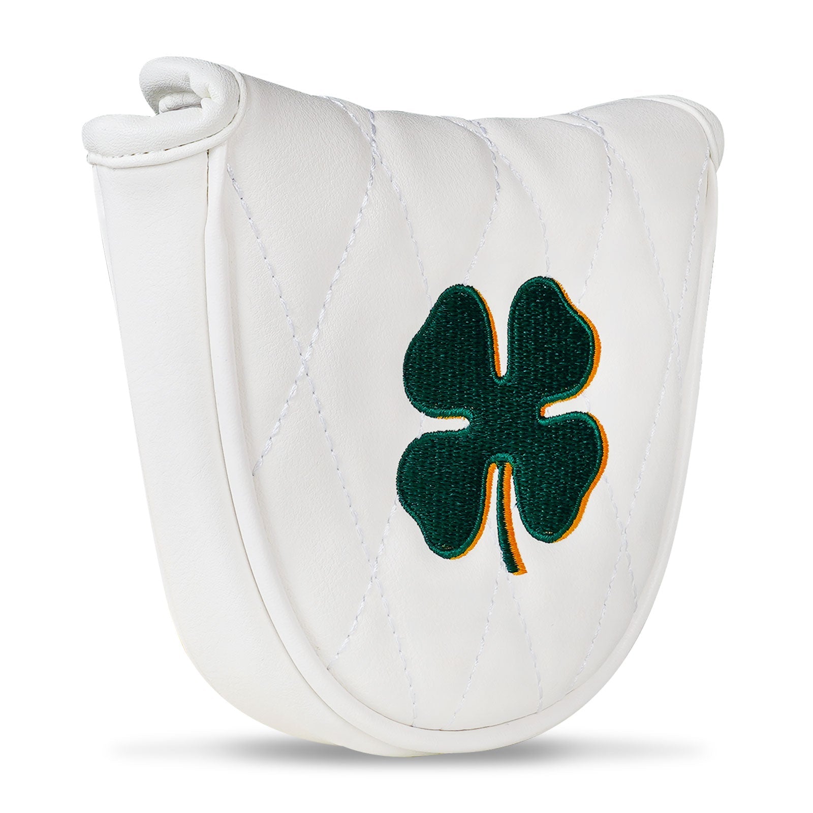 White PU Clover Mallet Head Cover