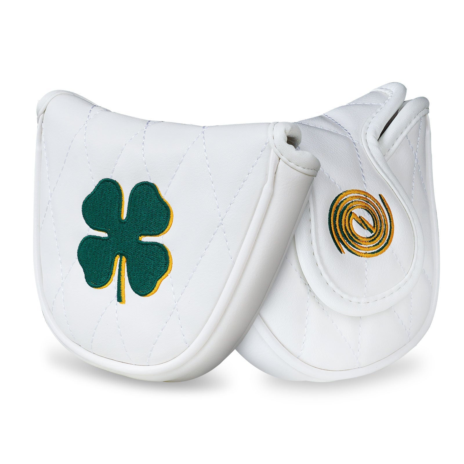 White PU Clover Mallet Head Cover