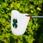 White PU Clover Mallet Head Cover