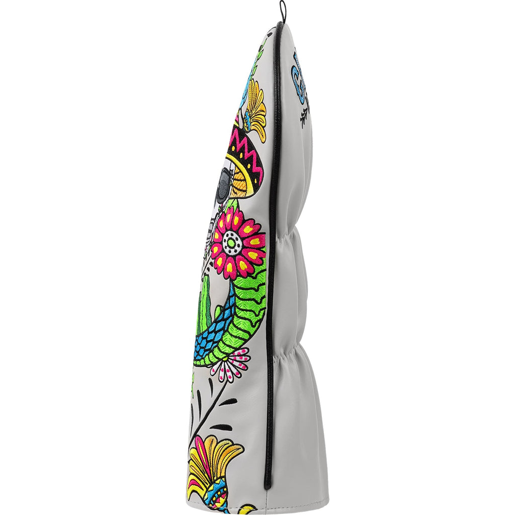 Grey PU Cinco Skull Driver Head Cover