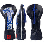 Navy Blue Ceramic Golf Head Cover Set