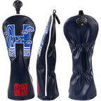 Navy Blue Ceramic Golf Head Cover Set