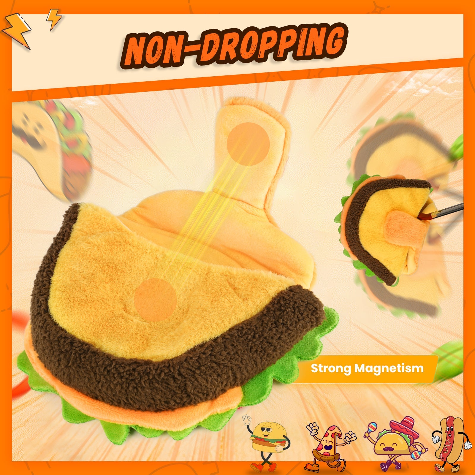 Taco Hamburger Beard Mallet Head Cover