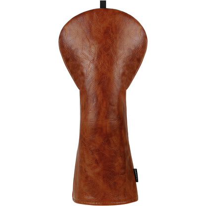 Custom Brown Oiled Leather Golf Head Cover