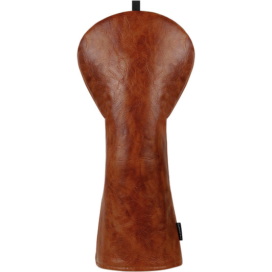 Custom Brown Oiled Leather Golf Head Cover